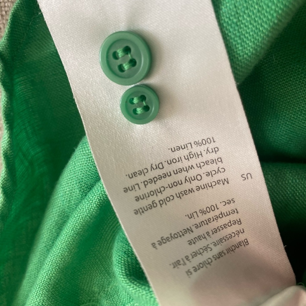 Cos 100% Linen Button Down Top - image 4